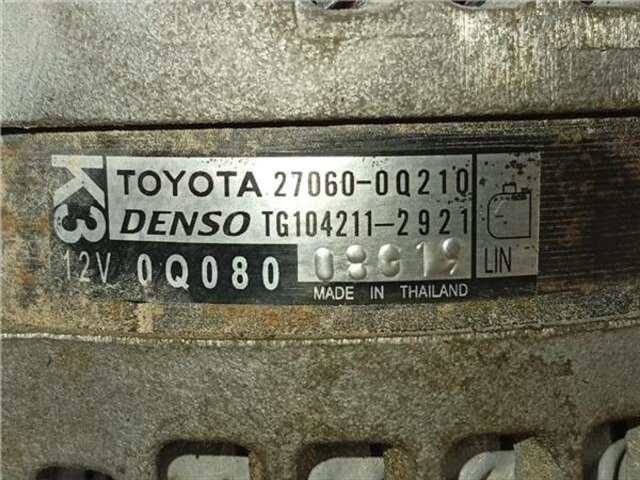 Foto 2ª: Alternador Toyota Aygo 1.0 CHIC [1.0 LTR. - 53 KW CAT]