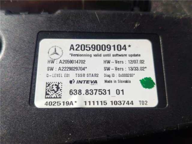 Foto 3ª: Techo Eléctrico Mercedes Clase C 160 2.1 C 220 D (205.304) [2.1 LTR. - 125 KW CDI CAT] [651.921]