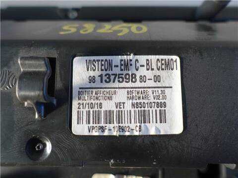 Foto 3ª: Sistema Audio Radio CD Peugeot 308 1.6 ACCESS 99CV 73KW [BH02] (2017)