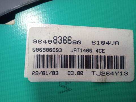 Foto 4ª: Cuadro de Instrumentos Peugeot 206 X-LINE BERLINA 75CV 55KW [KFW] (2003)