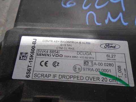 Foto 3ª: Centralita Check Control Ford Fiesta 1.4 TDCI CAT 68CV 50KW [F6JB] (2006)