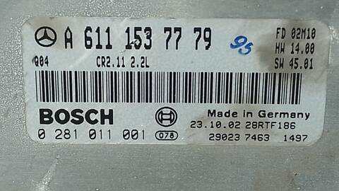 Foto 4ª: Centralita Motor ECU Mercedes Clase C 160 C 220 CDI 203.706) COUPE 143CV 105KW [OM646962] (2003)