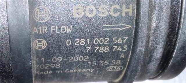 Caudalimetro Bmw Serie 7 720 4.0 740D [4.0 LTR. - 190 KW TURBODIESEL CAT]