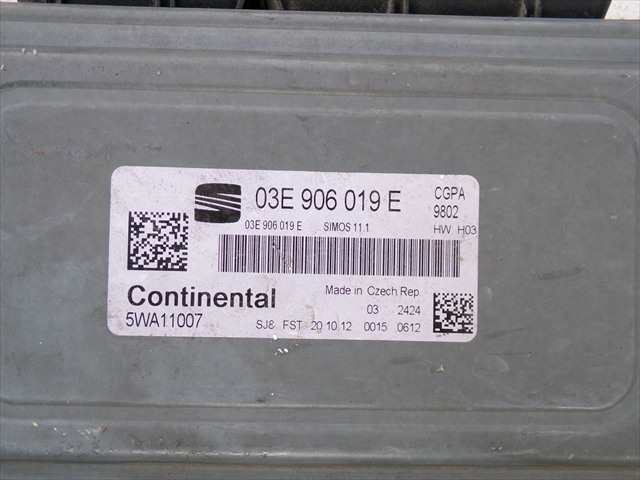 Foto 3ª: Centralita Motor ECU Seat Ibiza 1.2 G MODELO 6J, 2012-2015 [CGP] (2013)