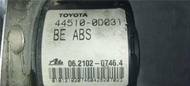 Abs Toyota Yaris 1.4 BÁSICO [1.4 LTR. - 66 KW TURBODIESEL CAT]