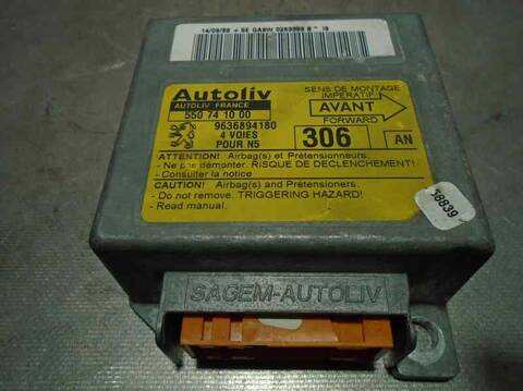 Foto 4ª: Centralita Airbag Peugeot 306 1.6 BERLINA 89CV 65KW [NFZ] (2000)
