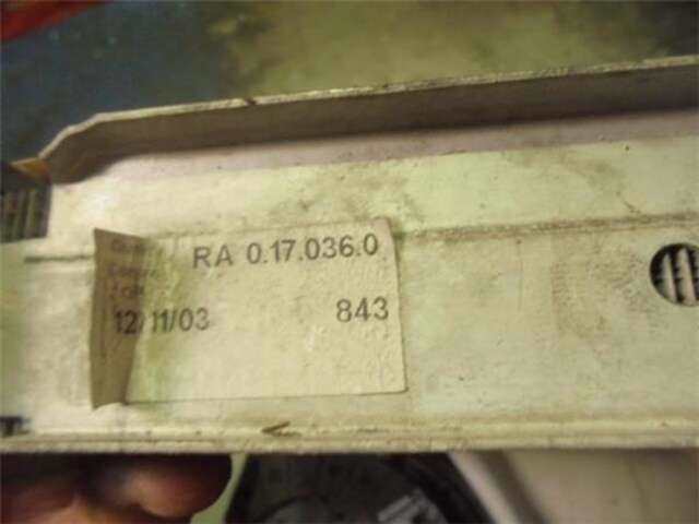 Foto 3ª: Radiador Motor Mercedes Clase SLK 230 2.3 16V COMPRESSOR CAT 197CV 145KW (BM 170) ROADSTER (170.449) (W170) M111 [M 111.983]