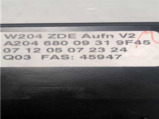 Foto 2ª: Pantalla Multifuncion Mercedes Clase C 160 C 200 KOMPRESSOR 204.041) 184CV 135KW [M 271.950] (2009)