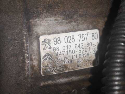 Compresor Aire Acondicionado Peugeot Partner BHY