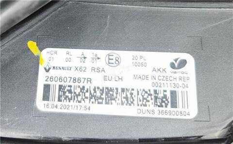 Foto 3ª: Faro Izquierdo Renault Master L2H2 HKA 3 5TDCI DIESEL CAT 150CV 110KW FURGON [M9T 716] (2021)