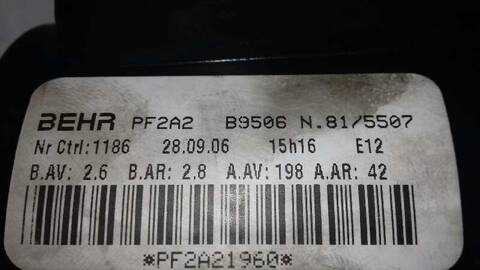 Foto 3ª: Calefacción Peugeot 307 1.6 HDI FAP CAT 9HZ - DV6TED4) 109CV 80KW [9HY] (2006)