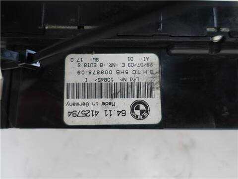 Foto 3ª: Mando Climatizador Bmw Serie 3 315 2.0 320D BERLINA 136CV 100KW [M47 D20 (20 4 D1)] (2004)