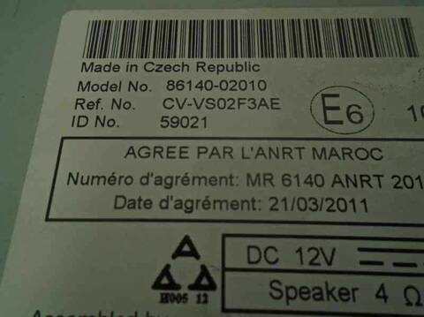 Foto 4ª: Sistema Audio Radio CD Toyota Auris HYBRID ACTIVE 136CV 100KW [2ZR] (2013)