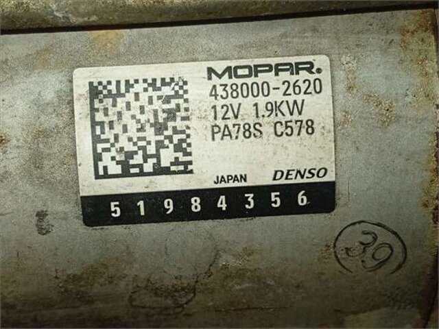 Foto 2ª: Motor de Arranque Fiat Ducato 2.3 180 L2H2 RS 3450 MM [2.3 LTR. - 131 KW TURBODIESEL MULTIJET]