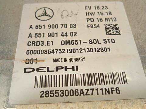Foto 4ª: Centralita Motor ECU Mercedes Clase A 140 2.1 CDI CAT 136CV 100KW [651930] (2017)