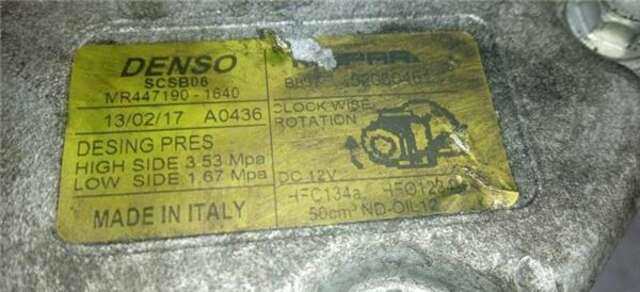 Compresor Aire Acondicionado Fiat 500 1.2