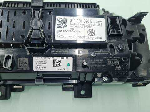 Foto 3ª: Cuadro de Instrumentos Volkswagen T-Cross ADVANCE 110CV 81KW [DLAA] (2022)