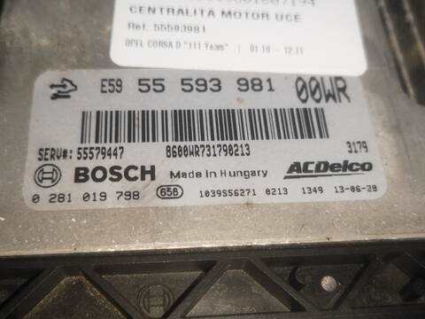 Foto 2ª: Centralita Motor ECU Opel Corsa A13DTC (2011)