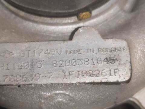 Turbocompresor Renault Megane F9Q800 BERLINA II BERLINA 3P