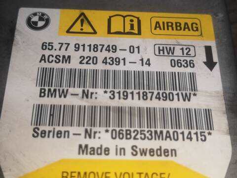 Foto 2ª: Centralita Airbag Bmw Serie 5 518 306D3 BERLINA (2006)