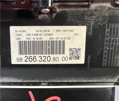 Foto 4ª: Cuadro de Instrumentos Citroen Jumpy CONFORT M BLUE-HDI FAP 116CV 85KW FURGON [BH01 BHX] (2020)