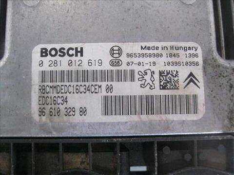 Foto 2ª: Centralita Motor ECU Peugeot Partner 1.6 HDI 90 90CV 66KW FURGON [9HX (DV6ATED4)] (2007)