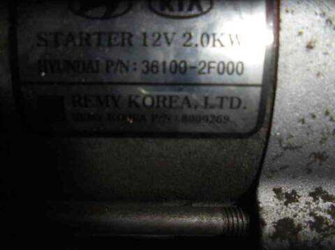 Foto 4ª: Motor de Arranque Kia Sorento ACTIVE 4WD 197CV 145KW [D4HB] (2011)