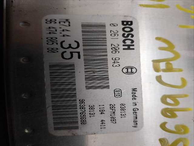 Foto 2ª: Centralita Motor ECU Peugeot 307 1.6 G [G-NFU] (2003)