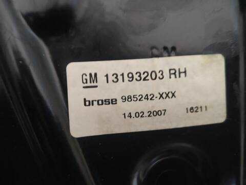 Foto 2ª: Elevalunas Manual Trasero Derecho Opel Astra COSMO 140CV 103KW [Z18XER] (2007)