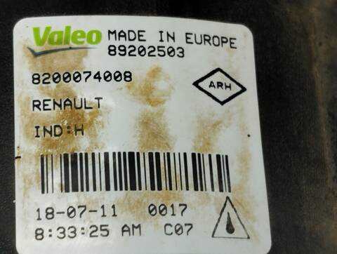 Foto 4ª: Faro Antiniebla Delantero Izquierdo Renault Megane BUSINESS BERLINA 110CV 81KW III BERLINA 5 P [K9K836] (2011)