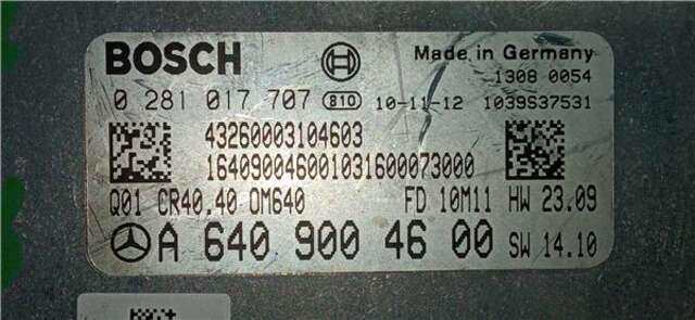 Centralita Motor ECU Mercedes Clase A 140 2.0 A 180 CDI (169.007) [2.0 LTR. - 80 KW CDI CAT]
