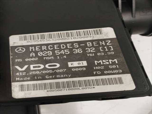 Foto 2ª: Centralita Motor ECU Mercedes Clase A 140 1.4 CAT 82CV 60KW [M166940] (2000)