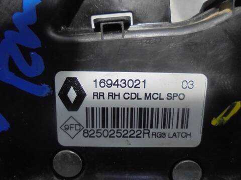 Foto 3ª: Cerradura Puerta Trasera Derecha Renault Megane BOSE-EDITION BERLINA 130CV 97KW IV BERLINA 5P [H5F F4] (2017)