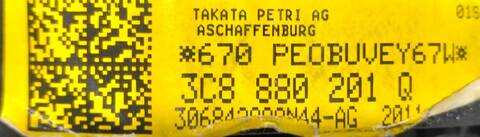 Foto 3ª: Airbag Delantero Izquierdo Volkswagen Golf 1.4 16V TSI 1390 CM3) 122CV (2008)