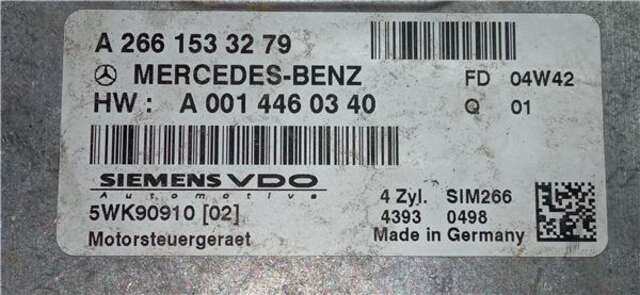 Centralita Motor ECU Mercedes Clase A 140 1.5 A 150 (169.031) [1.5 LTR. - 70 KW CAT]