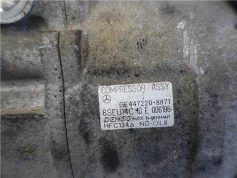 Foto 3ª: Compresor Aire Acondicionado Mercedes Clase A 140 1.7 160 CDI 168.006) 75CV 55KW [OM 668.940] (2003)