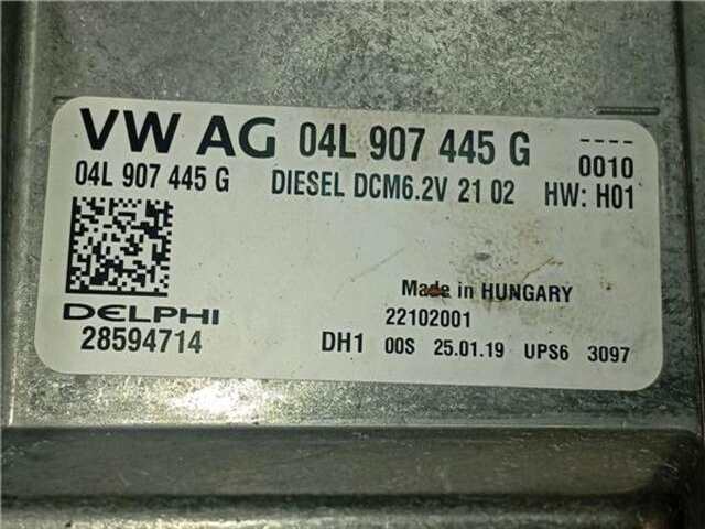 Foto 2ª: Centralita Motor ECU Volkswagen Golf 1.6 BUSINESS [1.6 LTR. - 85 KW TDI]