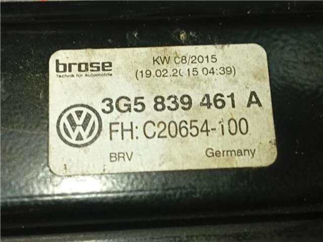 Foto 2ª: Elevalunas Eléctrico Trasero Izquierdo Volkswagen Passat 1.4 SPORT 4MOTION BMT [1.4 LTR. - 110 KW 16V TSI ACT]