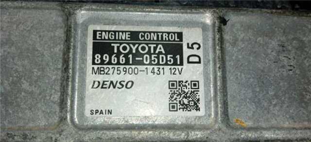 Centralita Motor ECU Toyota Avensis 2.2 D-4D EXECUTIVE BERLINA (5-PTAS.) [2.2 LTR. - 110 KW D-4D CAT]