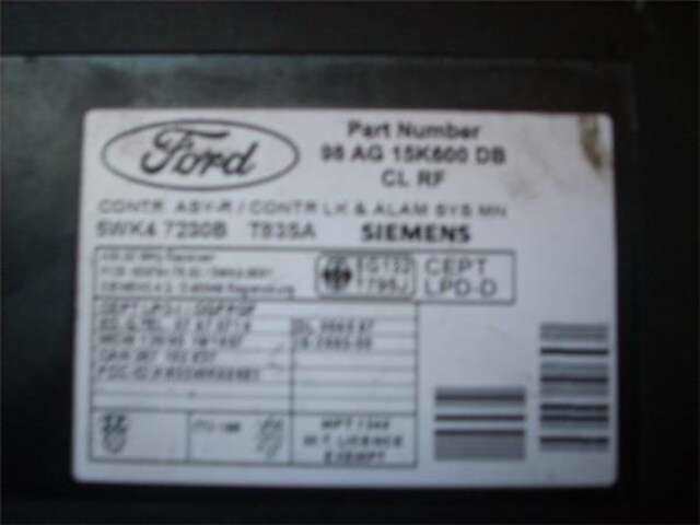 Modulo Confort BCM Ford Focus 1.8 TURBO DI - TDDI