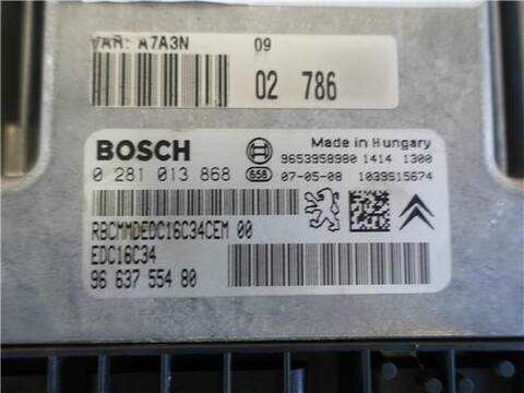 Foto 3ª: Centralita Motor ECU Peugeot 207 1.6 HDI 90CV 66KW [9HX (DV6ATED4)] (2007)