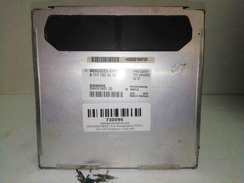 Centralita Motor ECU Mercedes Clase CLK 230 2.3 G KOMPRESSOR 193CV 142KW DESCAPOTABLE A208) 208.448