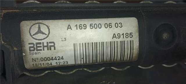 Radiador Motor Mercedes Clase A 140 2.0 A 160 CDI (169.006) [2.0 LTR. - 60 KW CDI CAT]
