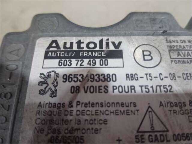 Foto 2ª: Centralita Airbag Peugeot 307 1.6 HDI 110 [9HY (DV6TED4)]