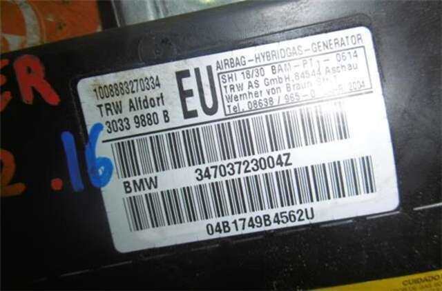Foto 3ª: Airbag Lateral Delantero Derecho Bmw Serie 3 315 320 D (150CV) [204D4]