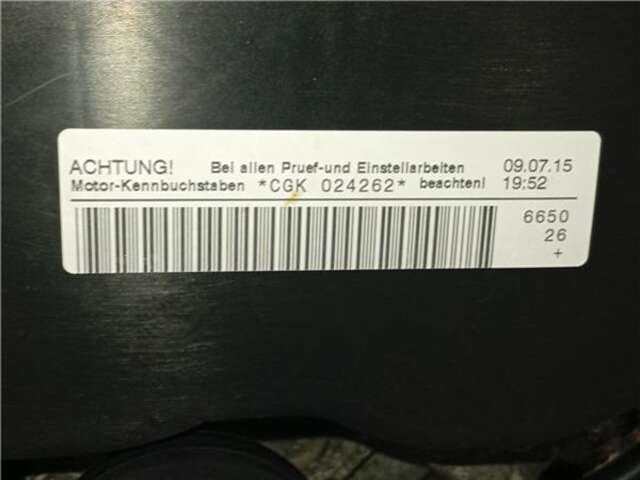 Foto 2ª: Motor Completo Audi A5 2.7 TDI [2.7 LTR. - 140 KW V6 24V TDI] [CGKA]