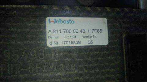 Foto 1ª: Techo Eléctrico Mercedes Clase E 180 BERLINA 224CV 165KW (2002)