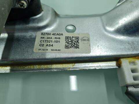 Foto 2ª: Elevalunas Manual Trasero Derecho Nissan Qashqai ACENTA 131CV 96KW [R9M] (2017)