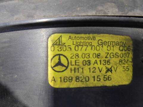 Foto 4ª: Faro Antiniebla Delantero Derecho Mercedes Clase C 160 2.1 CDI CAT BERLINA 170CV 125KW [646811] (2009)