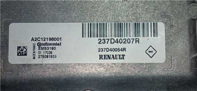 Centralita Motor ECU Renault Zoe ELECTRICO